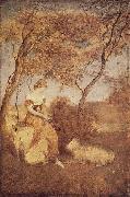 Albert Pinkham Ryder The Shepherdess oil painting artist